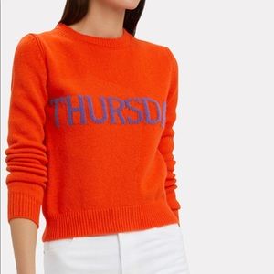 Alberta ferretti orange Thursday sweater . Worn once . Excellent condition